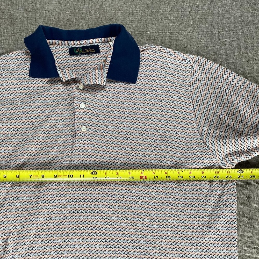 Bryan Nelson Polo Shirt Top Men's Large Multicolor Triple Mercerized Korea - Picture 8 of 9